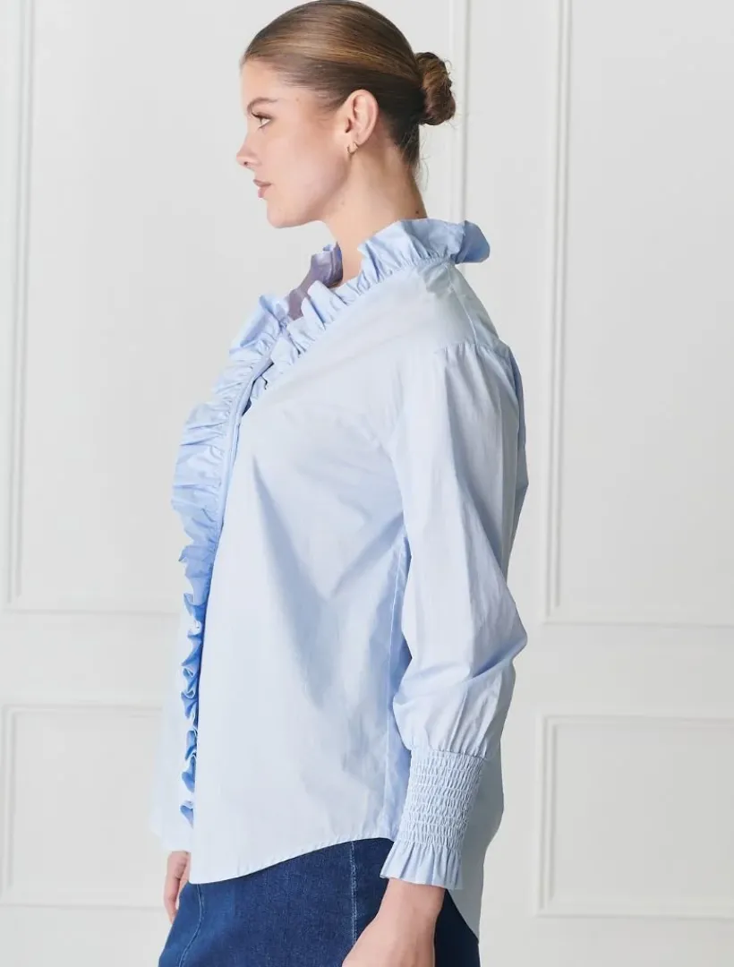 Shirts And Tops*Zjoosh Jessie V Shirt Blue