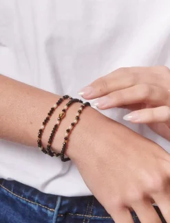 Bangles And Bracelets*Zjoosh Jet Bracelet Set