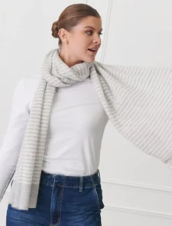 Cashmere Scarves|Scarves*Zjoosh Joseph Cashmere Scarf Beige Ivory BeigeIvory