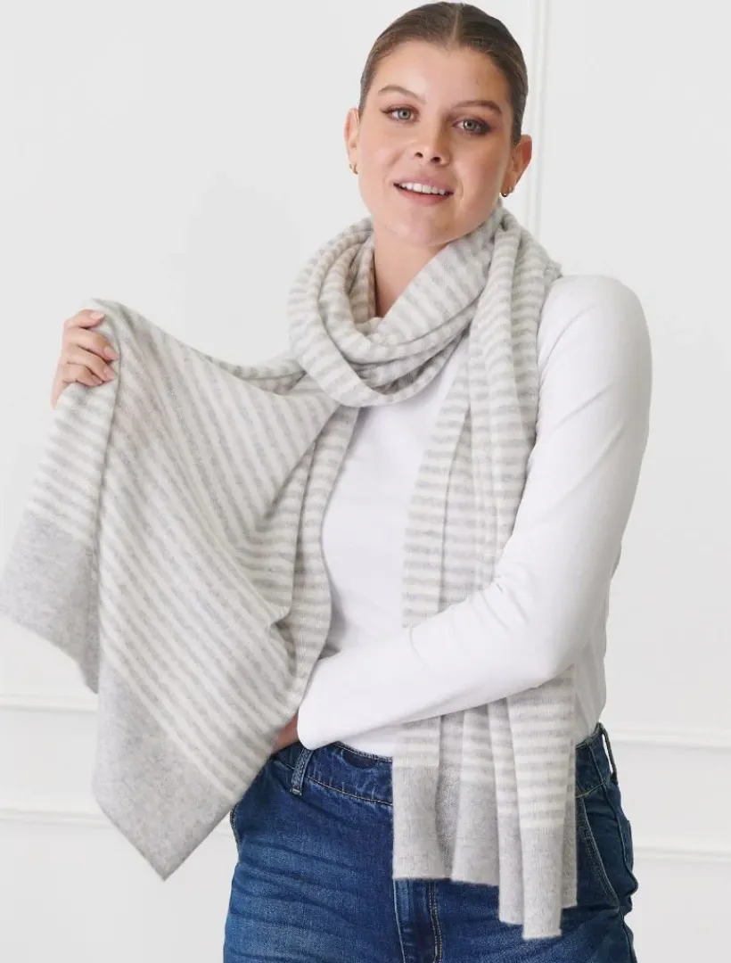 Cashmere Scarves|Scarves*Zjoosh Joseph Cashmere Scarf Beige Ivory BeigeIvory