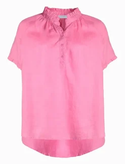 Shirts And Tops*Zjoosh Kell Bell Linen Shirt Pink