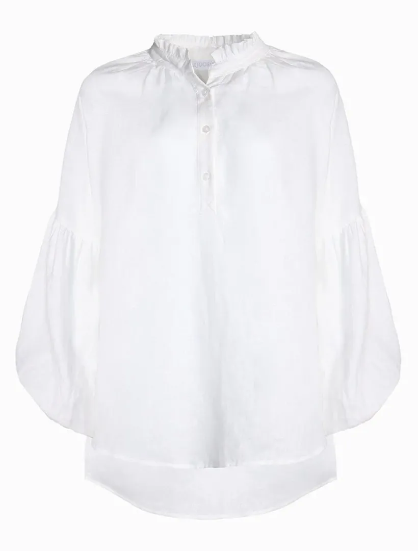 Shirts And Tops*Zjoosh Kell Shirt Linen White
