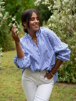 Shirts And Tops*Zjoosh Kell Shirt Stripe Blue