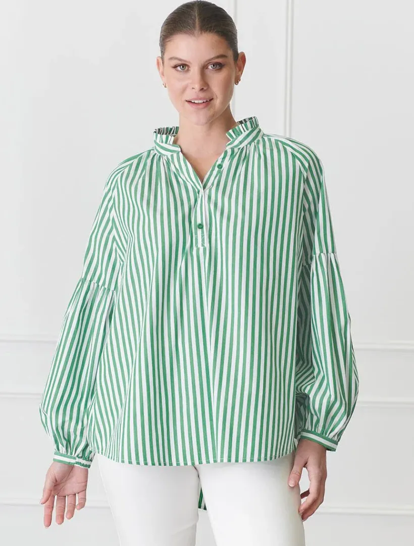 Shirts And Tops*Zjoosh Kell Shirt Stripe Green