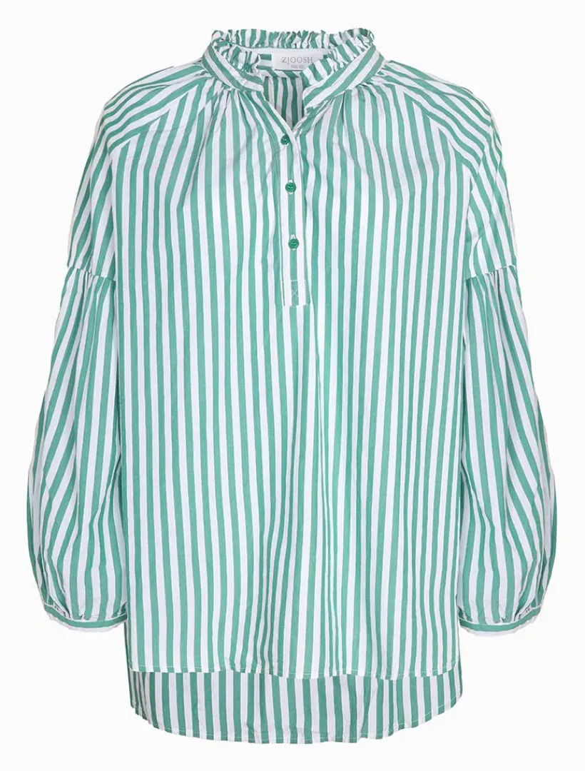 Shirts And Tops*Zjoosh Kell Shirt Stripe Green