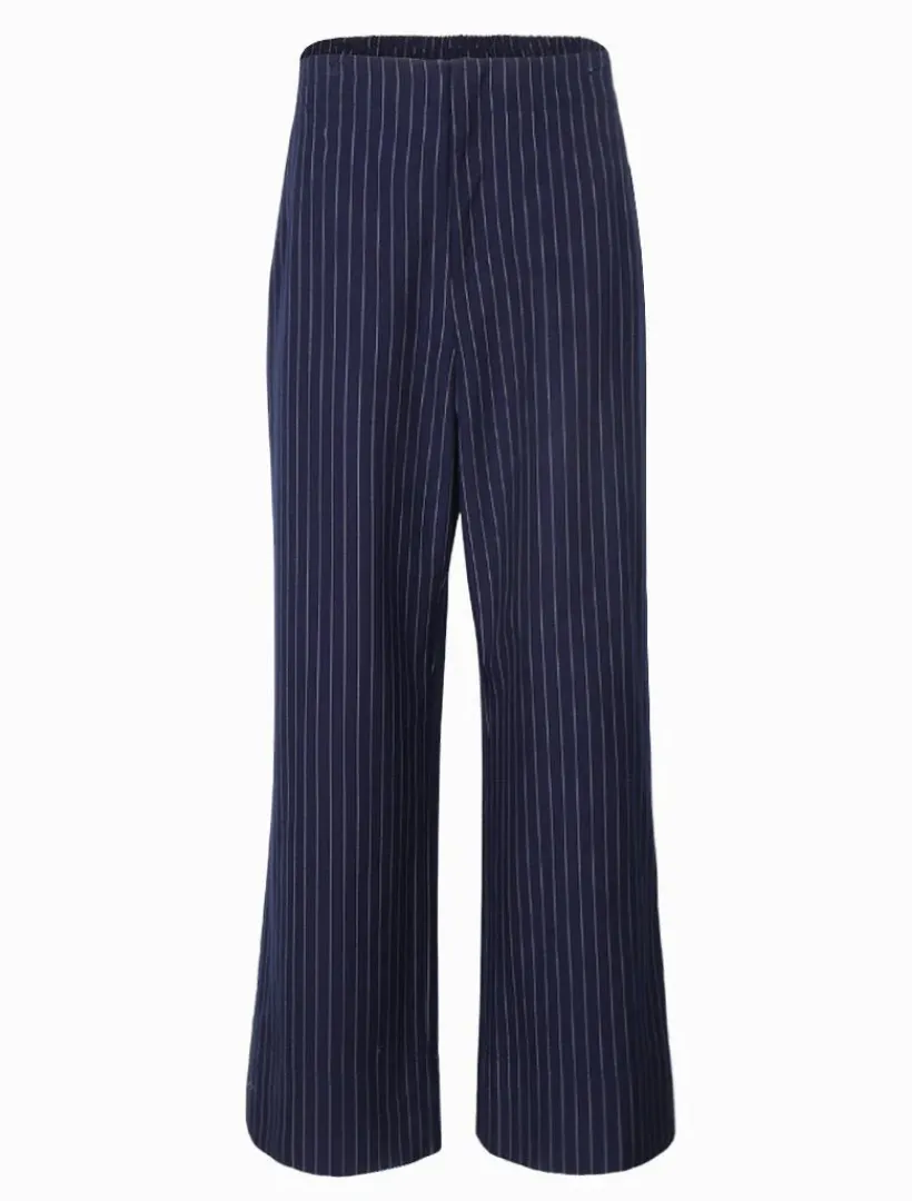 Pants*Zjoosh Kirsty Chalk Striped Pant Navy