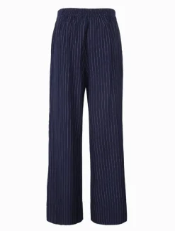 Pants*Zjoosh Kirsty Chalk Striped Pant Navy