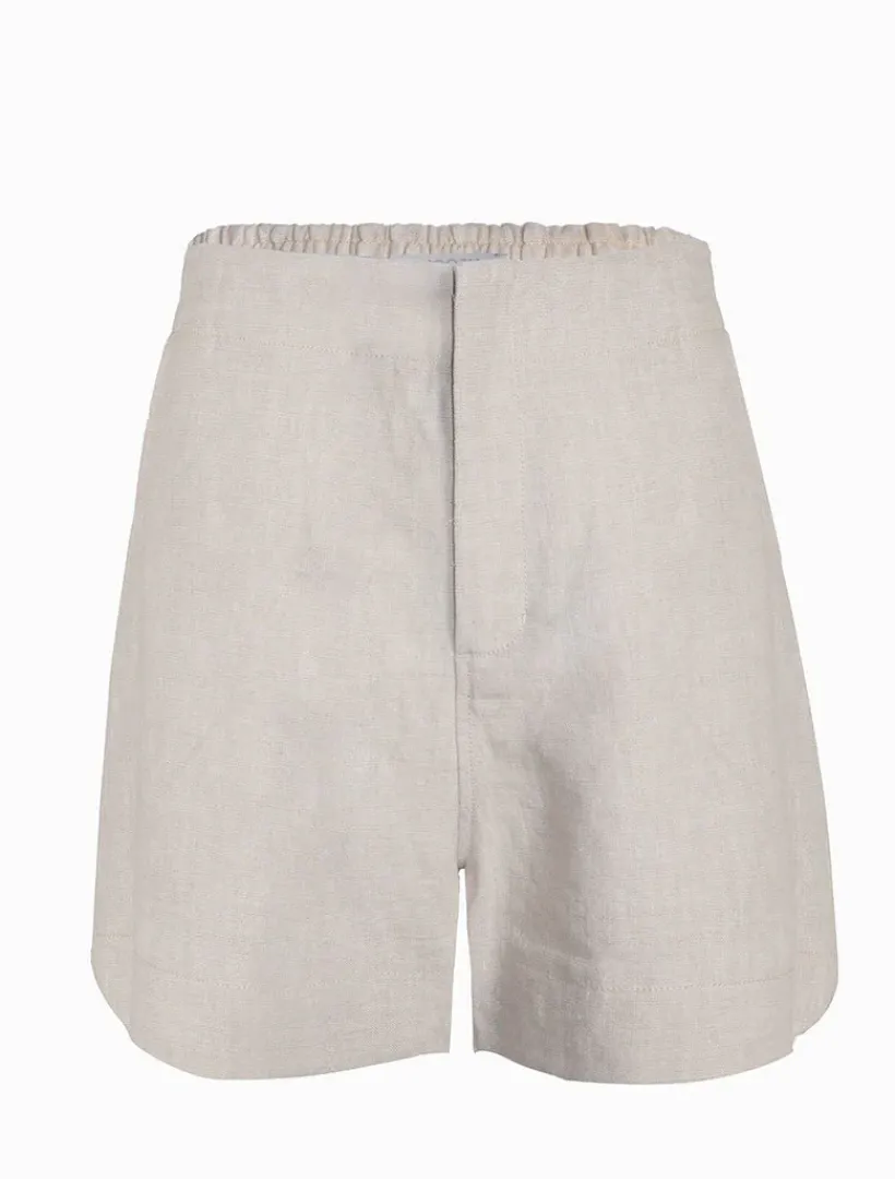 Pants|Shorts*Zjoosh Kirsty Linen Tailored Short - FINAL SALE Oatmeal