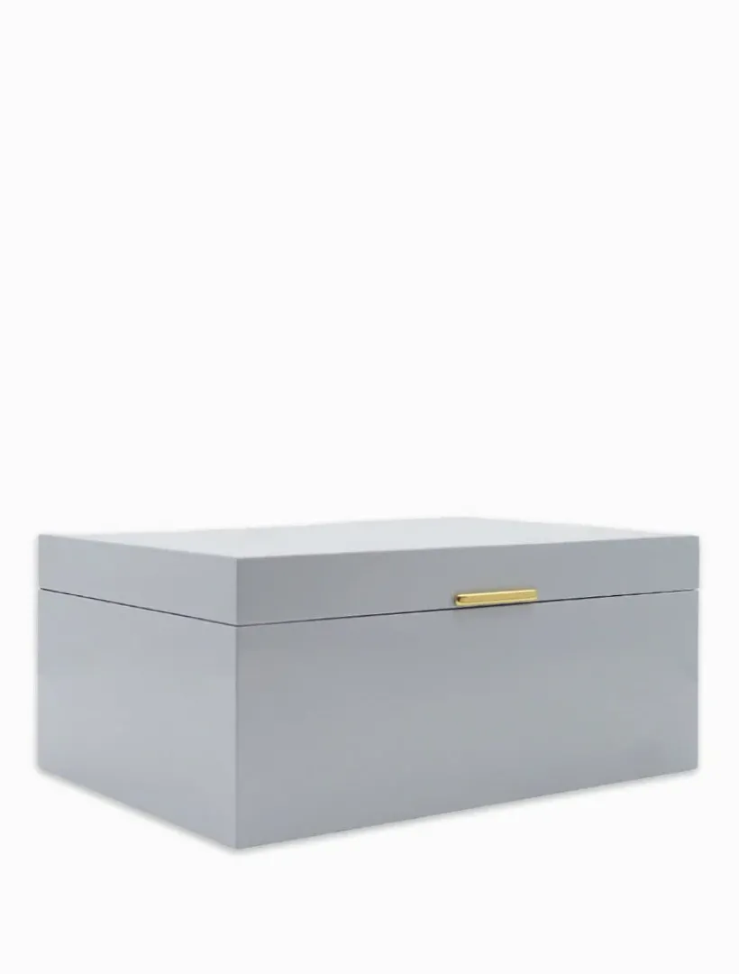 Jewellery Storage|Jewellery And Trinket Boxes*Zjoosh Lacquered Jewellery Box Large Blue