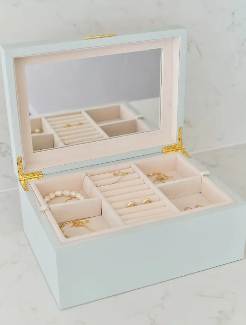 Jewellery Storage|Jewellery And Trinket Boxes*Zjoosh Lacquered Jewellery Box Large Blue