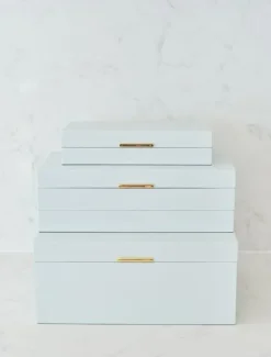 Jewellery Storage|Jewellery And Trinket Boxes*Zjoosh Lacquered Jewellery Box Large Blue