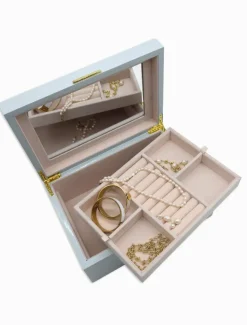 Jewellery Storage|Jewellery And Trinket Boxes*Zjoosh Lacquered Jewellery Box Large Blue