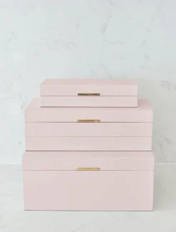 Jewellery Storage|Jewellery And Trinket Boxes*Zjoosh Lacquered Jewellery Box Large Pink