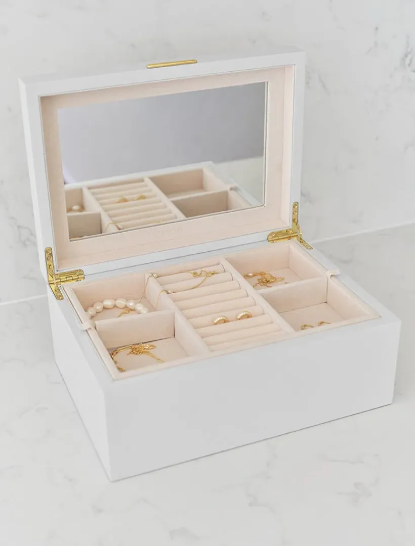 Jewellery Storage|Jewellery And Trinket Boxes*Zjoosh Lacquered Jewellery Box Large White
