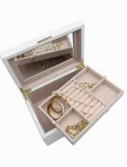 Jewellery Storage|Jewellery And Trinket Boxes*Zjoosh Lacquered Jewellery Box Large White