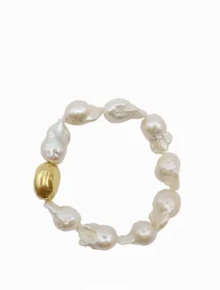 Pearl Jewellery|Bangles And Bracelets*Zjoosh Large Baroque Pearl Bean Bracelet