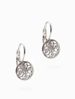 Earrings|Silver Jewellery*Zjoosh Laser Flower French Hooks Silver