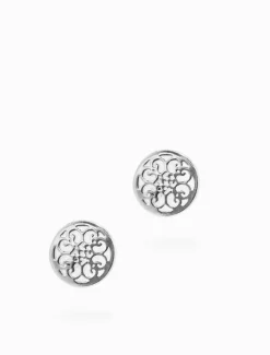 Earrings|Silver Jewellery*Zjoosh Laser Flower Studs Silver