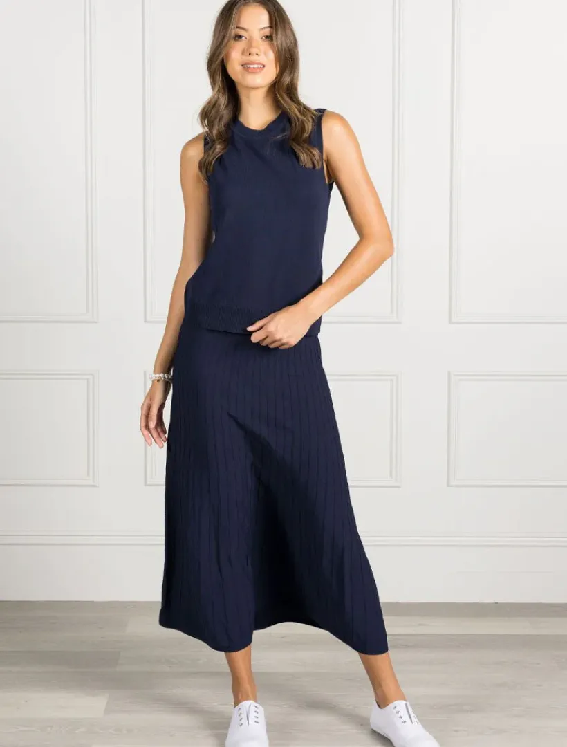 Knits And Jumpers*Zjoosh Layla Knit Tank - FINAL SALE Navy