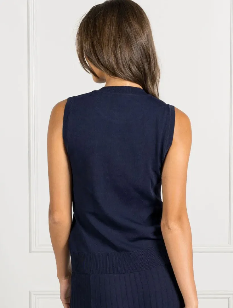 Knits And Jumpers*Zjoosh Layla Knit Tank - FINAL SALE Navy