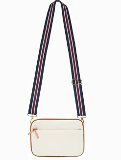 Cross Body Bags*Zjoosh Leah Canvas Cross Body Bag White