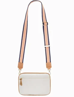 Cross Body Bags*Zjoosh Leah Cross Body Bag Dual Tone White Tan WhiteTan