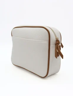 Cross Body Bags*Zjoosh Leah Cross Body Bag Dual Tone White Tan WhiteTan