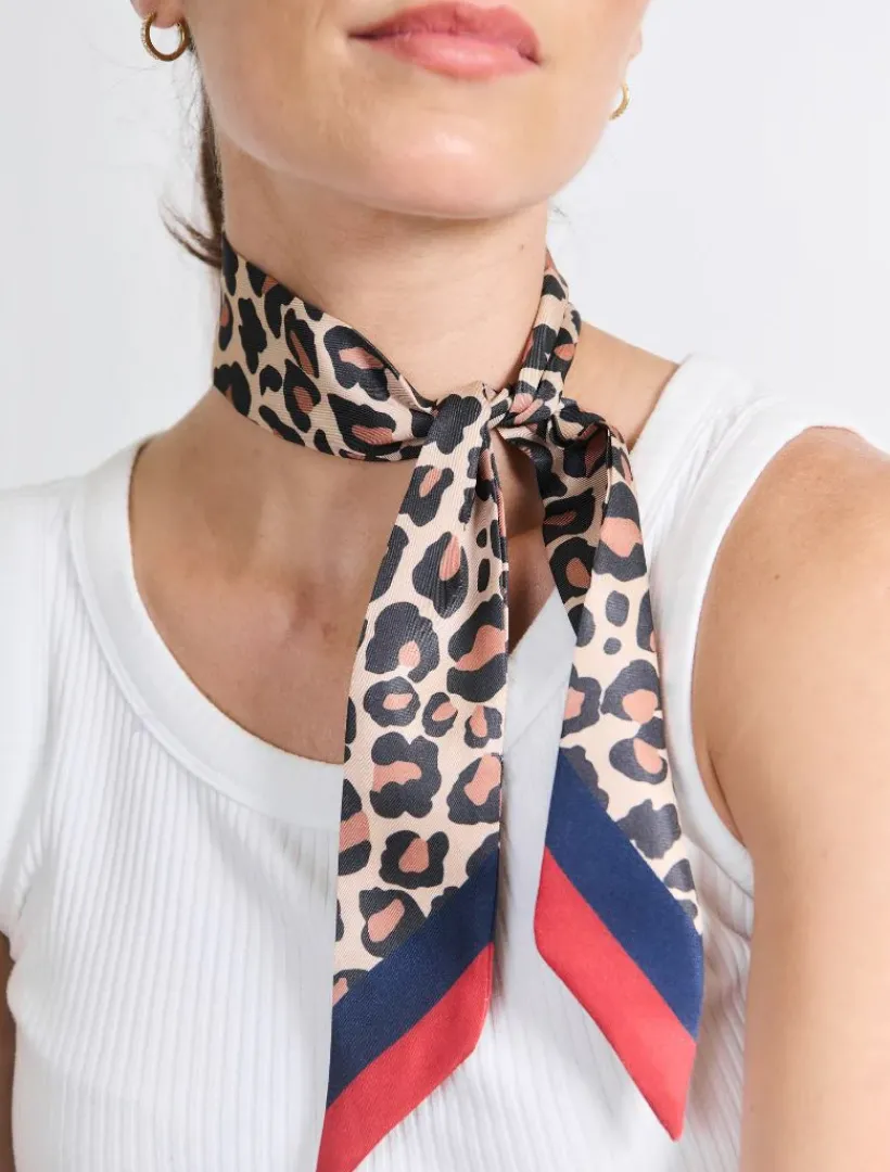 Fashion Scarves|Scarves*Zjoosh Leopard Narrow Scarf