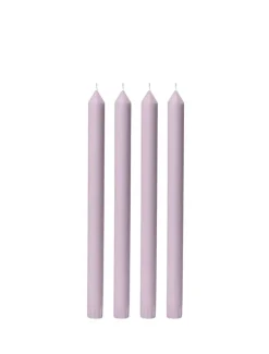Unscented Candles*3rd Party Other Lilac 30cm Dinner Candle (Pack of 4)