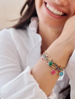 Bangles And Bracelets*Zjoosh Lilac Summer Bracelet