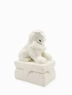 Ceramics*Zjoosh Lion Pair Bookends White