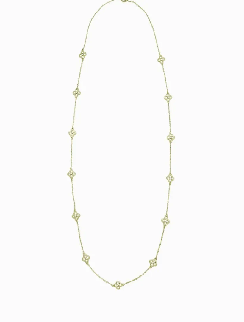 Necklaces|Gold Jewellery*Zjoosh Long Clover Necklace Gold