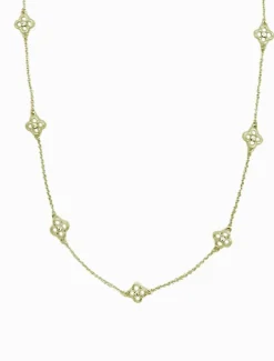 Necklaces|Gold Jewellery*Zjoosh Long Clover Necklace Gold