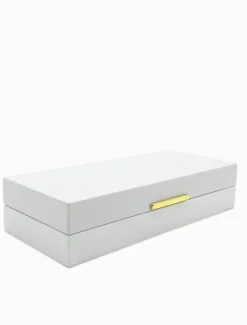Jewellery Storage|Jewellery And Trinket Boxes*Zjoosh Long Lacquered Jewellery Box White