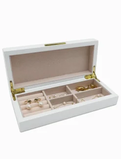Jewellery Storage|Jewellery And Trinket Boxes*Zjoosh Long Lacquered Jewellery Box White