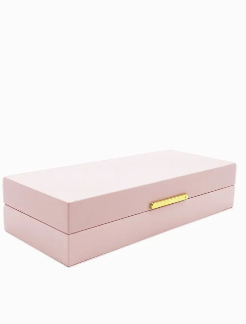 Jewellery Storage|Jewellery And Trinket Boxes*Zjoosh Long Lacquered Jewellery Box Pink
