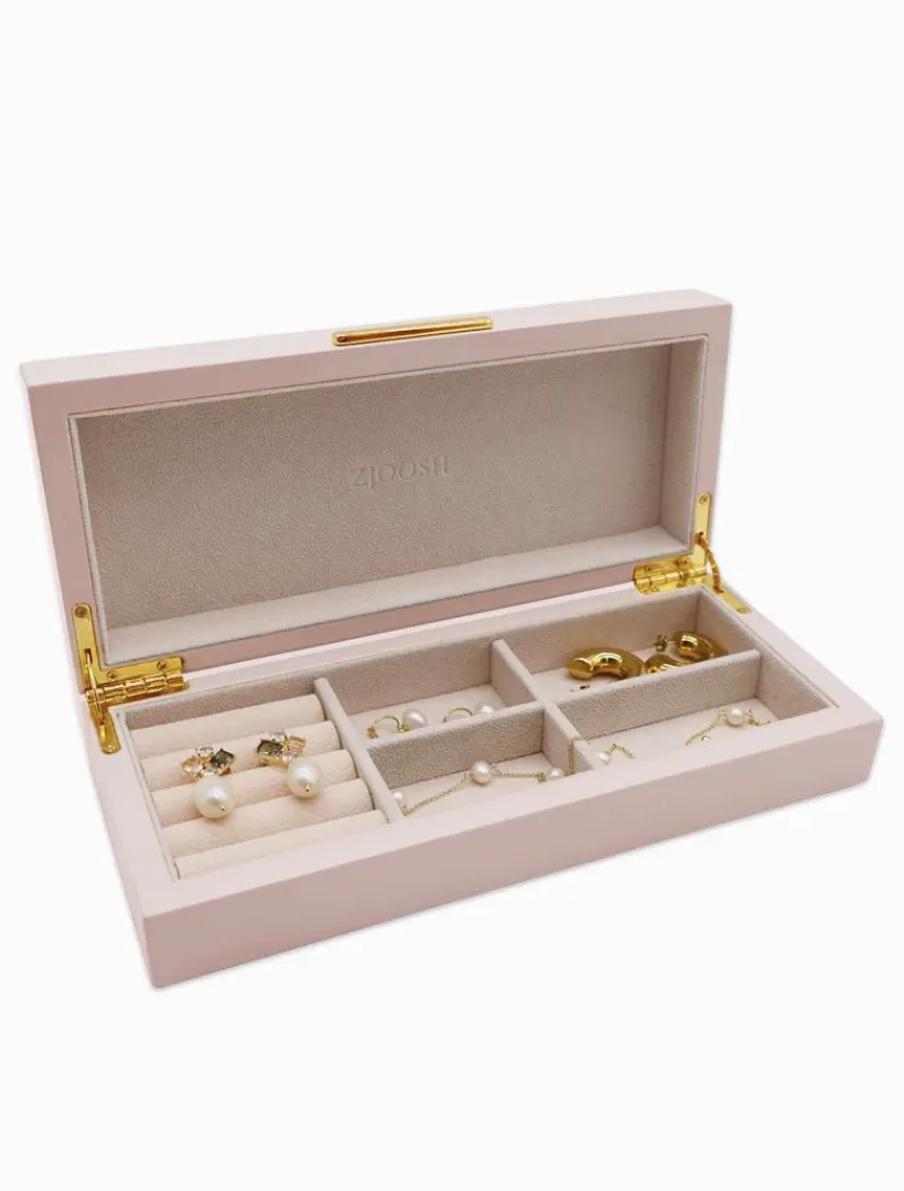 Jewellery Storage|Jewellery And Trinket Boxes*Zjoosh Long Lacquered Jewellery Box Pink