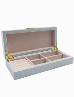 Jewellery Storage|Jewellery And Trinket Boxes*Zjoosh Long Lacquered Jewellery Box Blue