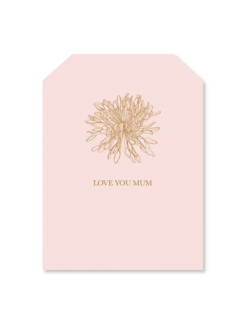 Stationery*Zjoosh Love You Mum Flower Tag