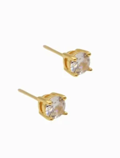 Lucienne - Zjoosh Premium|Earrings*Zjoosh Lucienne Cubic Zirconia Studs 5mm Gold