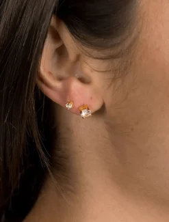 Lucienne - Zjoosh Premium|Earrings*Zjoosh Lucienne Cubic Zirconia Studs 5mm Gold
