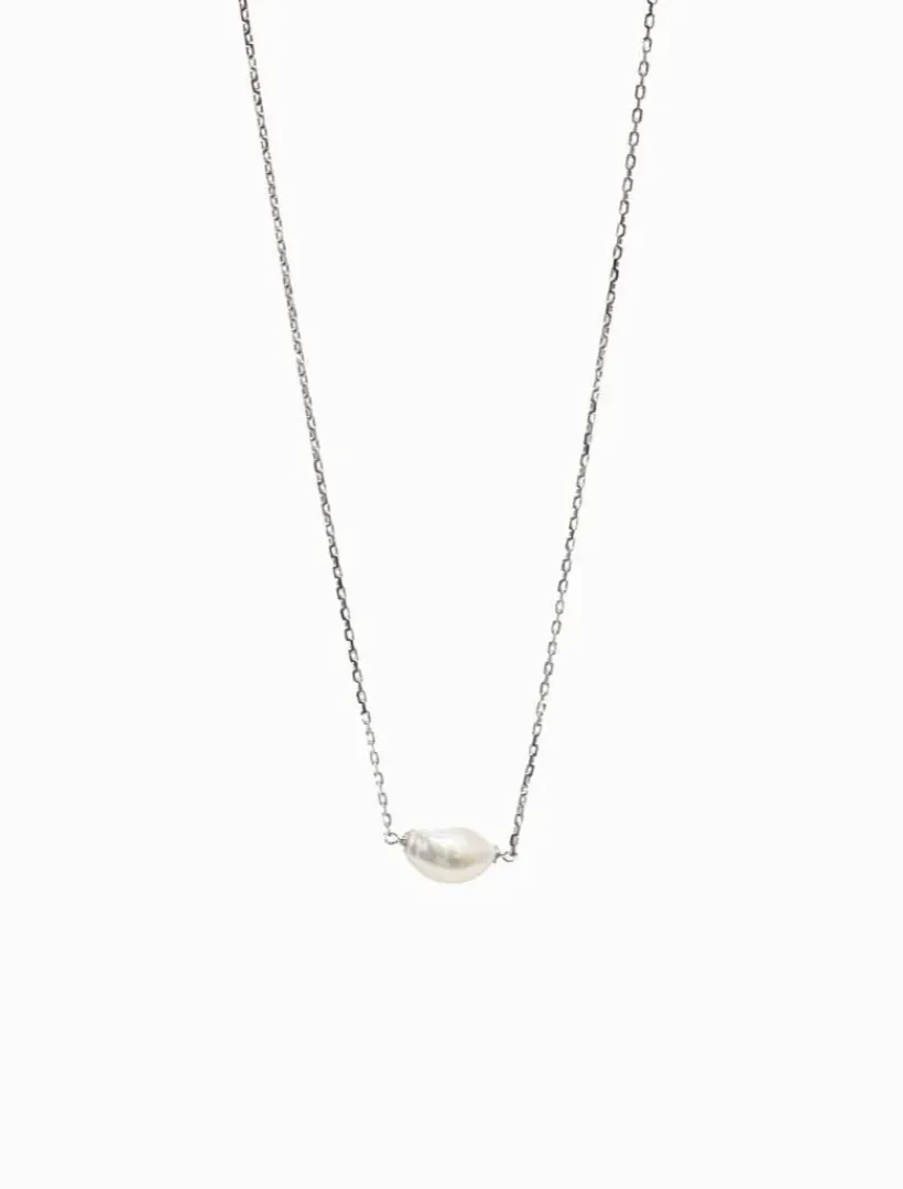 Lucienne - Zjoosh Premium|Pearl Jewellery*Zjoosh Lucienne Freshwater Pearl on Chain 925 Rhodium