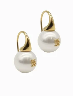 Lucienne - Zjoosh Premium|Pearl Jewellery*Zjoosh Lucienne Insignia Pearl Hooks Gold