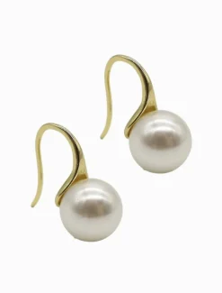 Lucienne - Zjoosh Premium|Pearl Jewellery*Zjoosh Lucienne Pearl Hooks Large Gold