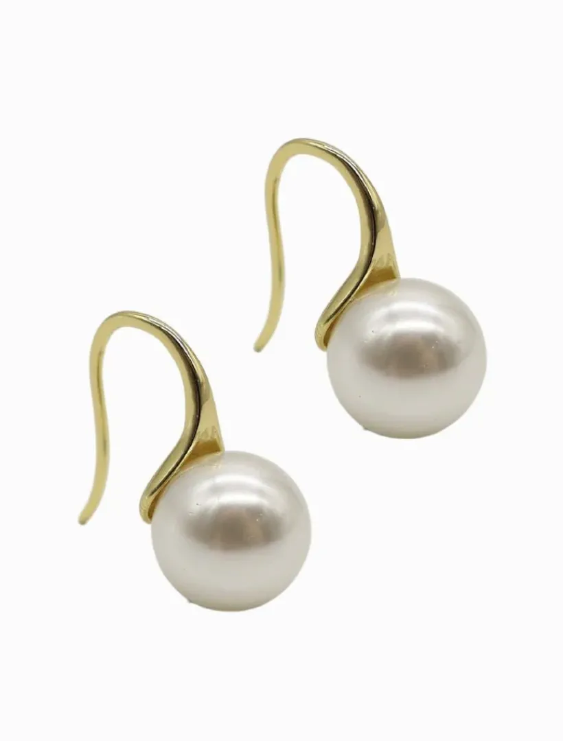Lucienne - Zjoosh Premium|Pearl Jewellery*Zjoosh Lucienne Pearl Hooks Large Gold