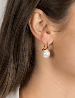 Lucienne - Zjoosh Premium|Pearl Jewellery*Zjoosh Lucienne Pearl Hooks Large Gold