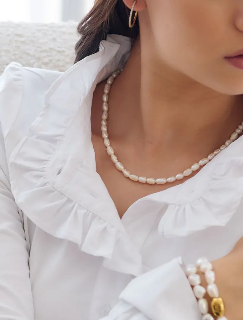 Lucienne - Zjoosh Premium|Pearl Jewellery*Zjoosh Lucienne Small Pearl Strand With Extender