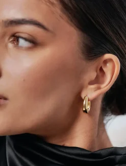 Lucienne - Zjoosh Premium|Earrings*Zjoosh Lucienne Tear Drop Huggies 925 Gold