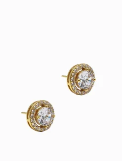 Lucienne - Zjoosh Premium|Earrings*Zjoosh Lucienne White Crystal Surround Studs