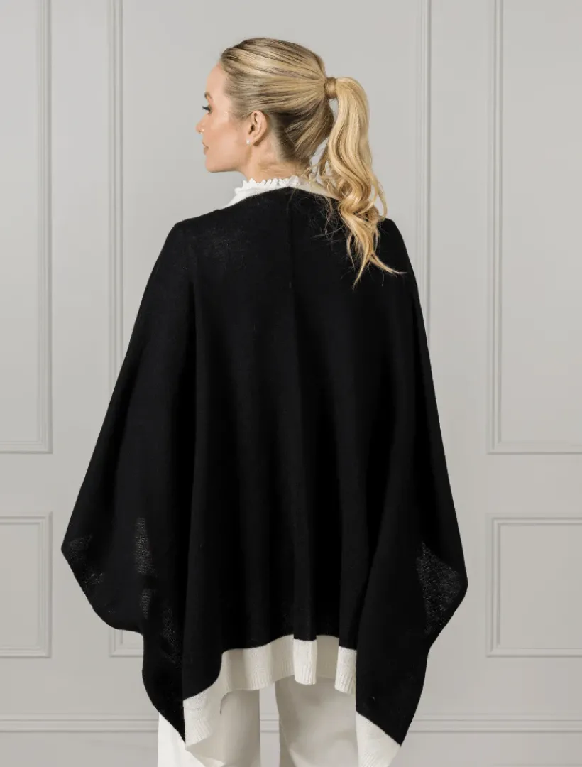 Knits And Jumpers*Zjoosh Luna Travel Wrap Black
